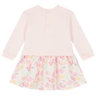 فستان بنات بطبعة باللون الوردي, 1, hi-res